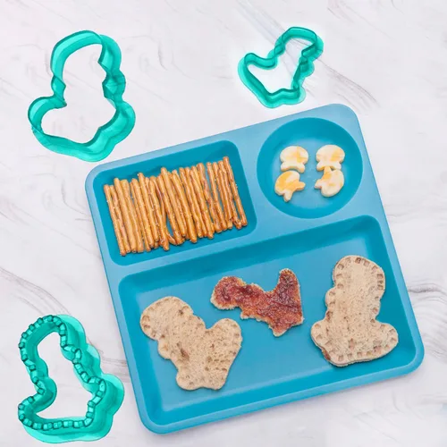 Miniatura 4 de Tovla Jr. Juego de cortador y sellador de sándwiches con soporte para niños, juego de almuerzo definitivo, lindos cortadores de galletas, lonchera