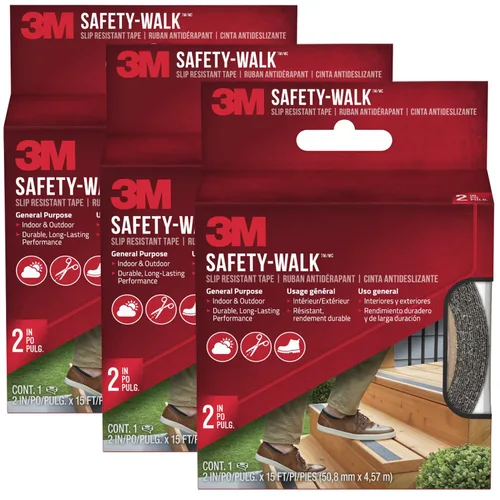 Miniatura 12 de 3M Cinta antideslizante Safety-Walk, 4 pulgadas x 15 pies, cinta antideslizante, se adhiere sin arrugas, curvatura, desgarros, encogimiento