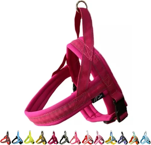 Miniatura 19 de Hakusan - Arnés tipo camuflaje para perro, seguro, sin asfixia, difícil de desconectar, gran ajuste, fácil de poner y quitar, ajustable, reflector