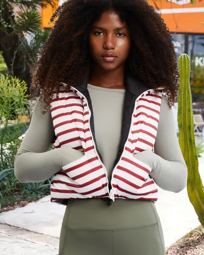 Miniatura 21 de Xeoxarel Chaleco acolchado corto con bolsillos para mujer (XS-XXL)