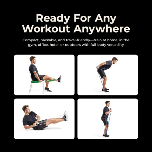 Miniatura 5 de Sunny Health & Fitness Banda de resistencia para entrenamiento de fuerza (individual) para estante de potencia, sentadillas, gimnasio en casa