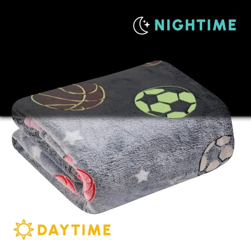 Miniatura 3 de Elegant Comfort Manta ligera que brilla en la oscuridad, ultra suave, mullida y acogedora, manta luminosa decorativa para todas las estaciones