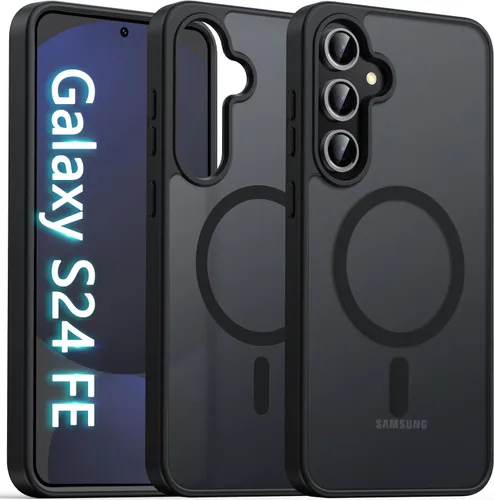 Miniatura 47 de Oterkin Funda magnética para Samsung Galaxy S24 Ultra mate, funda para teléfono S24 Ultra compatible con MagSafe, esmerilada, translúcida, a prueba