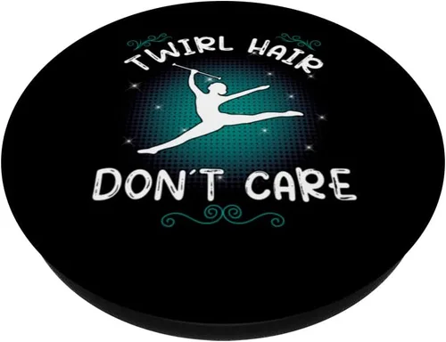 Miniatura 2 de Twirl Hair don´t care - majorette dance - baton twirler PopSockets Swappable PopGrip