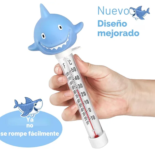 Miniatura 3 de Termómetro flotante para piscina, termómetro de temperatura del agua con cuerda, tamaño grande, fácil de leer y resistente a los golpes, accesorios