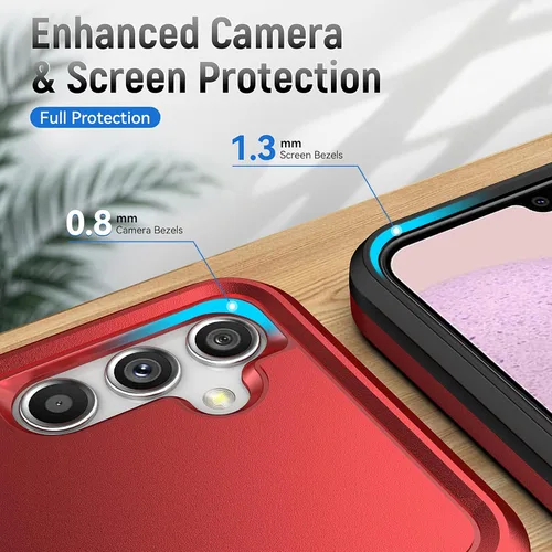Miniatura 4 de Funda protectora para Samsung A14 5G, Galaxy A14 5G con protector de pantalla, resistente a prueba de golpes, funda protectora para Samsung Galaxy
