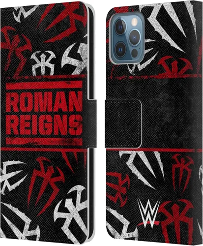 Miniatura 41 de Head Case Designs Officially Licensed WWE Distressed Logo Roman Reigns Leather Wallet Case Compatible with Apple iPhone 11