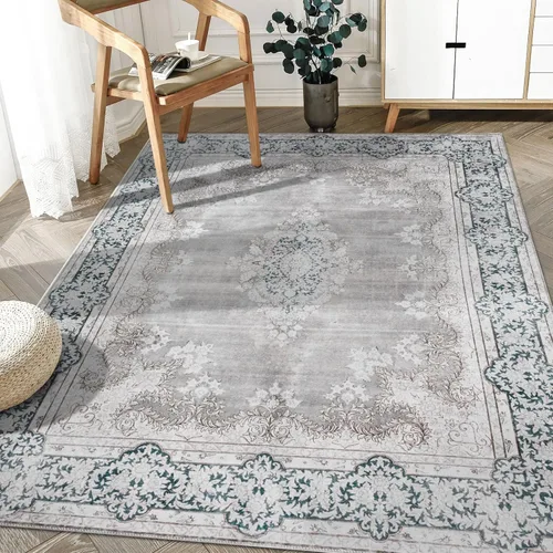 Miniatura 17 de DECOMALL Alfombra lavable de 2 pies 6 x 9 pies, alfombra para pasillo con respaldo de goma, antideslizante para cocina Rojo rosa