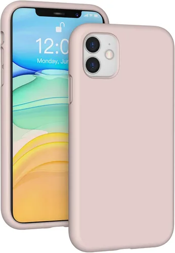 Miniatura 152 de Funda de silicona líquida compatible con iPhone 11 (6.1 pulgadas), cubierta de goma de gel de protección completa con forro de microfibra suave