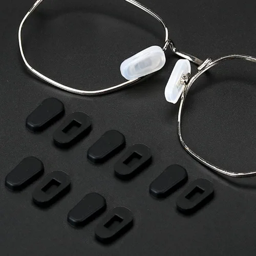 18 pares de fundas para la nariz para lentes, almohadillas antideslizantes de silicona para la nariz, repuesto para lentes de sol, ultrasuaves con