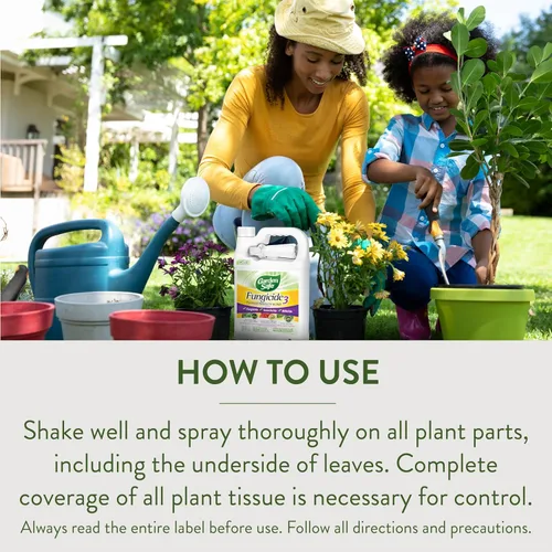 Miniatura 8 de Fungicida de la marca Garden Safe3, 1 galón, Fungicida, Insecticida y Acaricida con extracto de aceite de neem para jardinería orgánica, controla
