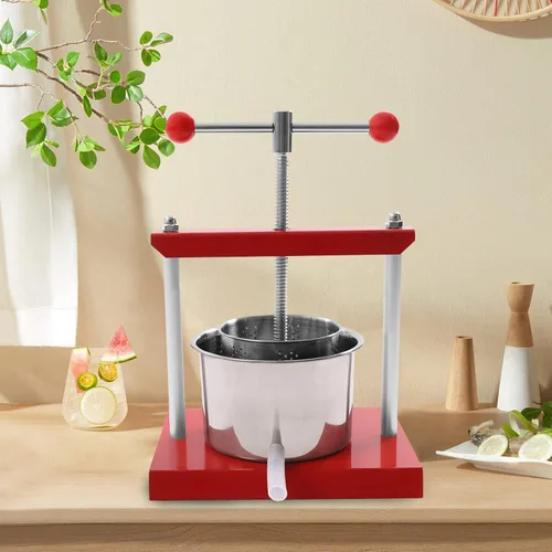 Miniatura 7 de Prensa manual de vino de frutas y hierbas para tintura de queso, máquina de prensa de barriles de acero inoxidable de 0.8 galones para jugo