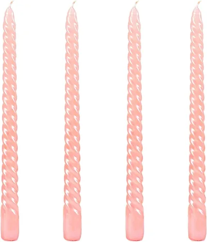Miniatura 17 de Kandelo - Velas espiraladas cónicas de 8 pulgadas, 4 unidades, 5 horas, sin humo, vela larga, candelabros altos, para el hogar, cena, fiesta, boda