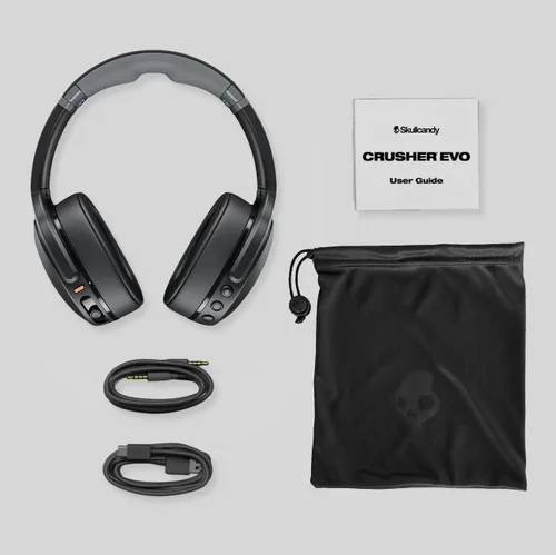 Miniatura 5 de Skullcandy Crusher Evo - Auriculares inalámbricos Bluetooth con graves multisensoriales, aislamiento de ruido, ajuste sobre la oreja, hasta 40 horas