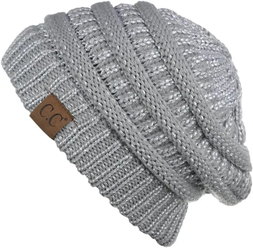 Miniatura 149 de C.C Trendy Warm Chunky Soft Stretch Cable Knit Beanie