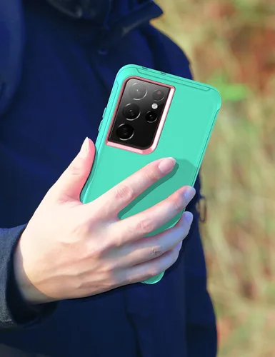 Miniatura 5 de MXX Funda compatible con Galaxy S21 Ultra, funda protectora de cuerpo con parachoques de 3 capas súper resistente y servicio pesado