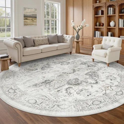 Miniatura 68 de Alfombra de pasillo lavable de 2 x 6 pies - Alfombras de cocina con respaldo antideslizante vintage suave estilo granja, alfombra de entrada