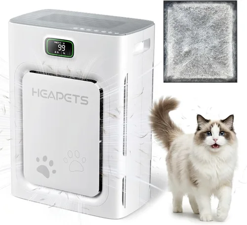 Miniatura 10 de Purificador de aire para mascotas para el hogar, habitación grande, 2500 pies cuadrados, filtro lavable HEPA H13 de doble cara, filtro de aire