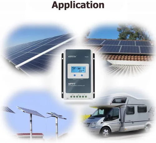 Miniatura 7 de EPEVER Controlador de carga solar MPPT de 40 A 12/24 V CC Tracer-an Series Controlador de carga con medidor remoto MT52 y sensor de temperatura