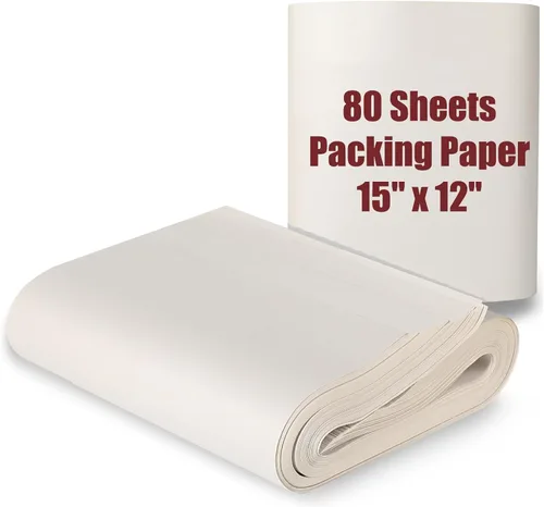 Miniatura 10 de Papel de embalaje de 15" x 12" para suministros de mudanza, 90 hojas de papel de periódico, papel de envolver de periódico para artes, manualidades