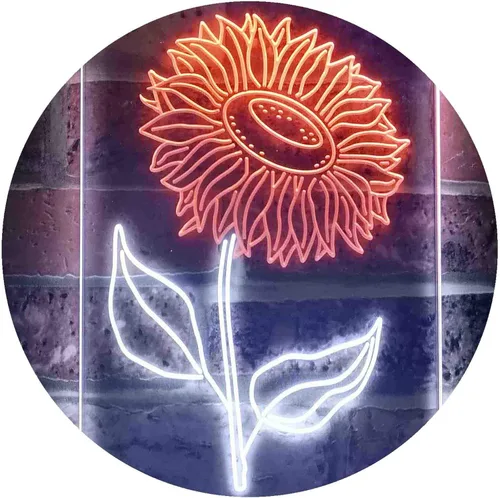 Miniatura 13 de ADVPRO Letrero de neón LED de doble color para sala de girasol, azul y rojo, 8.5 x 12 pulgadas st6s23-i3533-br