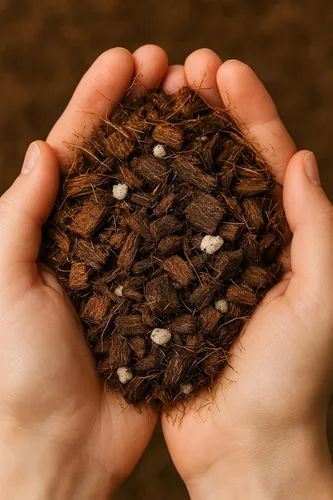 Miniatura 2 de Noot Rooting Rescue Mix - 1 cuarto de galón - Chips de fibra de coco Fibras de fibra de coco Perlita gruesa - Tratamiento de pudrición de raíces