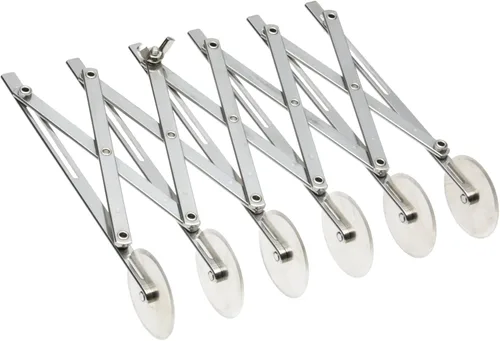 Ateco Cortador de acero inoxidable de 6 ruedas, ruedas de 2 1/8 pulgadas