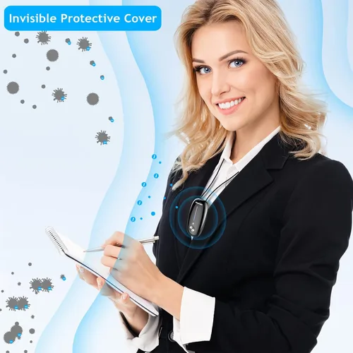 Miniatura 2 de Purificador de aire portátil, collar purificador de aire personal, mini ionizador de aire portátil que elimina polen, humo, polvo para exteriores