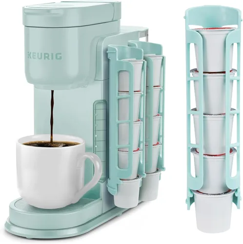 Miniatura 14 de STORAGENIE Soporte para cápsulas de café de montaje lateral, dispensador de cápsulas K Cup compatible con cafeteras Keurig, perfecto para Gris claro