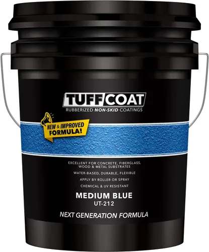 Miniatura 15 de Tuff Coat UT-213 Gris Medio - 5 Galones: Revestimiento sumergible, a base de agua, de goma antideslizante