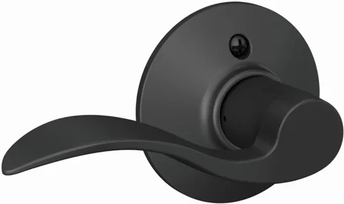Miniatura 101 de SCHLAGE - Manija de puerta Accent con cerradura de paso libre para pasillo y armario en bronce antiguo - F10 ACC 716 Bronce Envejecido