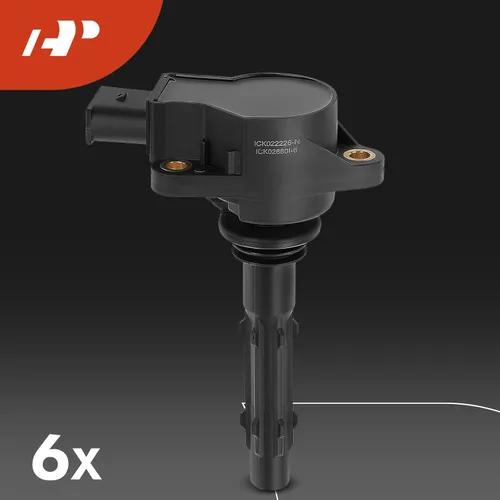 Miniatura 6 de A-Premium Juego de 6 bobinas de encendido y bujías de iridio compatibles con Mercedes-Benz C230 C250 C280 E280 E300 E350 y Dodge Freightliner Negro