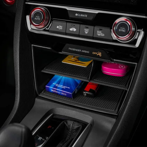 Miniatura 3 de Thenice Caja de almacenamiento para consola central Civic de 10ª generación, organizador de tarjetas, compatible con Honda Civic 2016, 2017, 2018