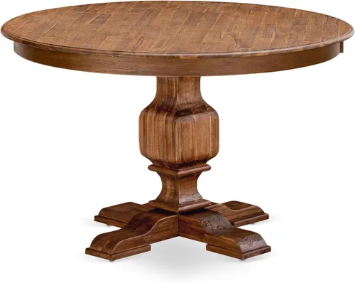 Miniatura 3 de East West Furniture F3AB5-N35 - Juego de mesa de comedor de 5 piezas, incluye una mesa de cocina redonda con pedestal y 4 sillas de comedor Parsons