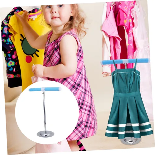 Miniatura 8 de Cabilock Estante de exhibición de ropa para niños y niñas, soporte en forma de T para ropa y material, diseño compacto para cuarto de bebé