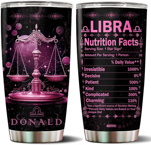 Miniatura 9 de Regalos personalizados de acuario para mujeres, constelación del zodiaco, astrología, aislado, 20 onzas, taza de café de acero inoxidable con tapa