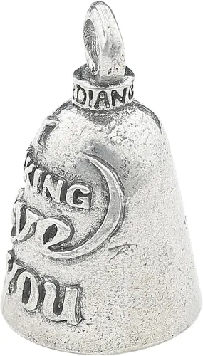 Miniatura 2 de Guardian Bell Campana de buena suerte con llavero y bolsa de regalo de terciopelo negro Campana de motocicleta Peltre sin plomo Hecho en Te