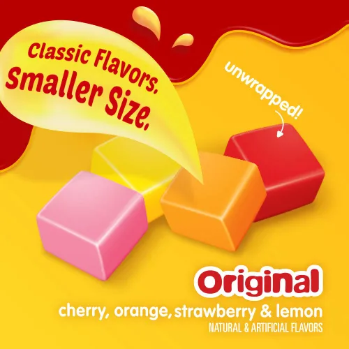Miniatura 3 de STARBURST Original Minis - Caramelos masticables de frutas, bolsa resellable de tamaño Grab N Go de 8 onzas (paquete de 8)