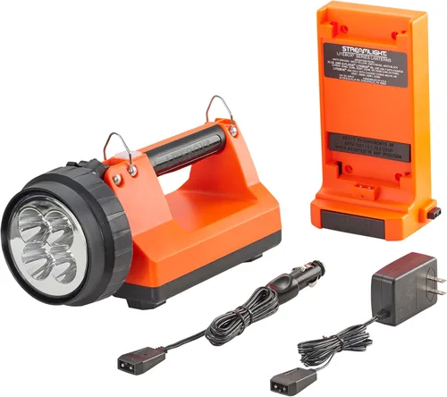 Miniatura 5 de Streamlight 45851 E-Spot LiteBox 1500-Lumen 110000 Candela Linterna de haz puntual recargable con carga CA/CC, correa de hombro resistente y estante