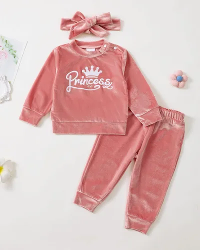Miniatura 2 de Renotemy Conjunto de ropa para bebé recién nacida, para otoño e invierno, manga larga, pantalones, lindo conjunto de ropa para bebé niña