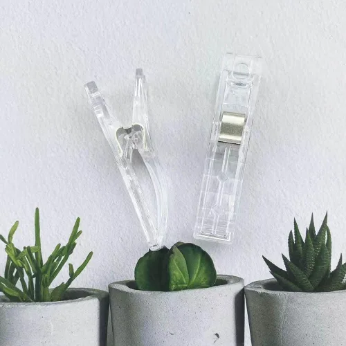 Miniatura 7 de 20 clips de suspensión para persianas de papel plisadas, clips de plástico multiusos para persianas, clips de plástico transparente, clips fuertes