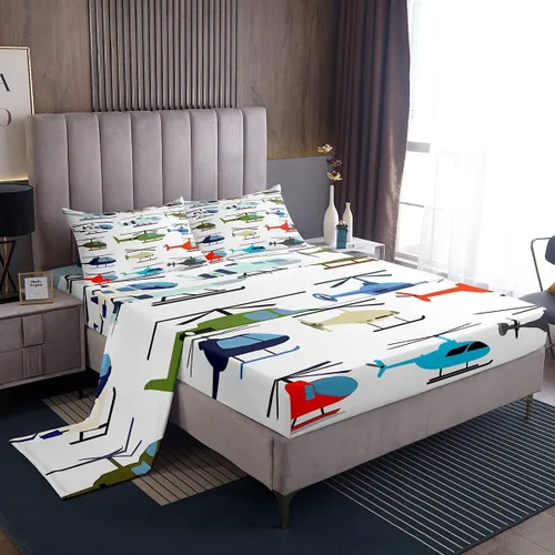 Miniatura 15 de Feelyou Football Bed Sheets Set Twin Size Basketball Sports Deep Pocket Fitted Sheet Soccer Ball Game Bedding Sets Black Baseball Gaming Soft Bed