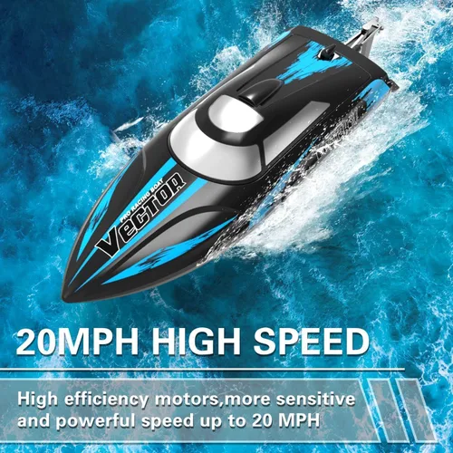 Miniatura 2 de volantexrc Barco de control remoto RC para piscina, control de 2.4 GHz, barcos RC para adultos, barco eléctrico de lago con sistema de refrigeración