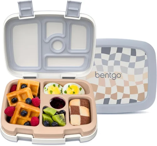 Miniatura 38 de Bentgo Kids Prints - Lonchera de 5 compartimentos estilo bento, a prueba de derrames, porciones de tamaño ideal para niños de 3 a 7 años, duradera