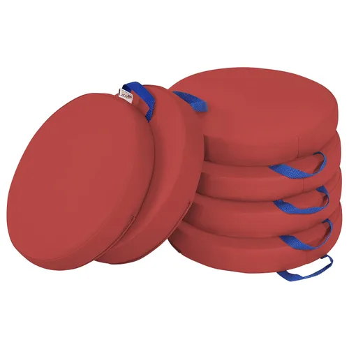 Miniatura 14 de ECR4Kids SoftZone - Cojines de suelo, redondos, asientos flexibles, surtidos, 6 piezas