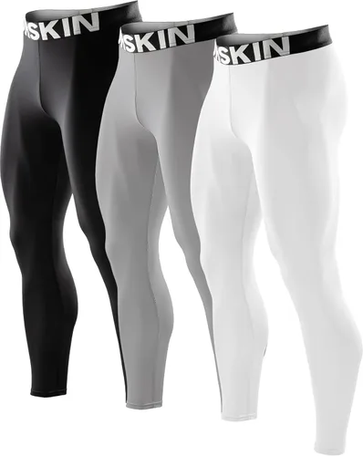 DRSKIN Paquete de 5, 4, 3 o 1 pantalones de compresión para hombre, mallas deportivas, capa base, para correr, entrenamiento atlético, yoga activo