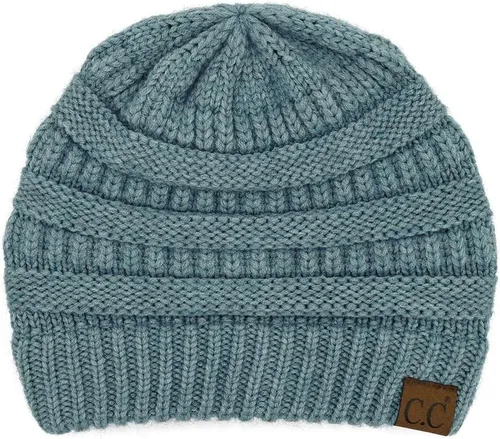 Miniatura 321 de C.C Trendy Warm Chunky Soft Stretch Cable Knit Beanie