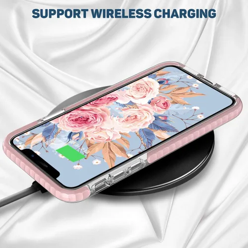 Miniatura 5 de MATEPROX Compatible con iPhone 11 Funda transparente, delgada, transparente, a prueba de golpes, para iPhone 11 6.1 (rosa)