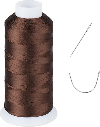 Miniatura 21 de Resistente a los rayos UV - Simthread 100% Poliéster Hilo Entrelazado Tex 69 (12wt) - 250 Yardas 1 Blanco 1 Negro