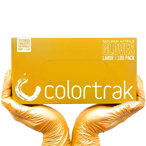Miniatura 16 de Colortrak Luminous Collection - Guantes desechables de nitrilo, color lila escarcha, pequeños, de un solo uso, seguros para alérgicos, sin látex